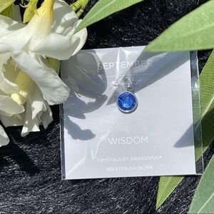 2017 Origami Owl September Sapphire Wisdom Birthstone Dangle  Core Momen…